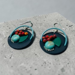 Cercei colorați handmade