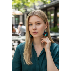 Cercei colorați handmade