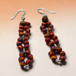 Cercei colorați handmade