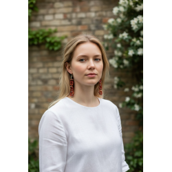 Cercei colorați handmade