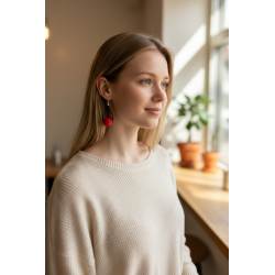 Cercei colorați handmade