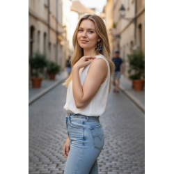 Cercei din argint multicolori.