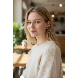 Cercei din lut polimeric.